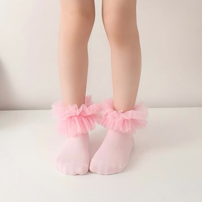 Solid Rosette Socks - image 3
