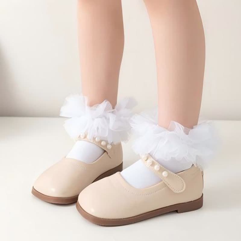 Solid Rosette Socks - image 6
