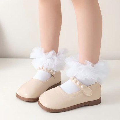 Solid Rosette Socks - image 6