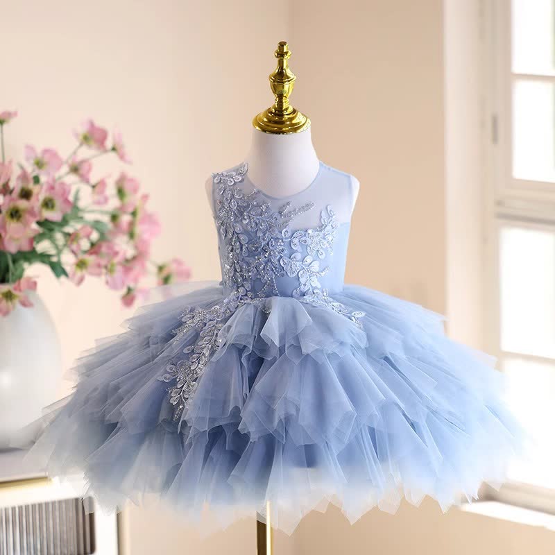 Satin Beaded Sleeveless 
Short Dresses - image 2