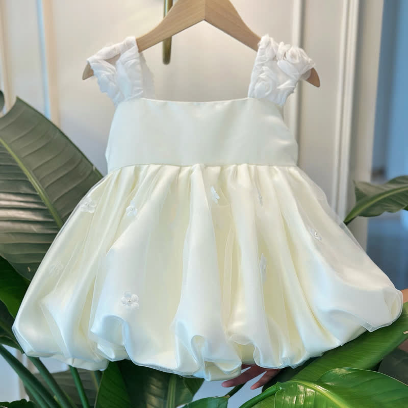 Satin Rosette Sleeveless 
Short Dresses - image 5