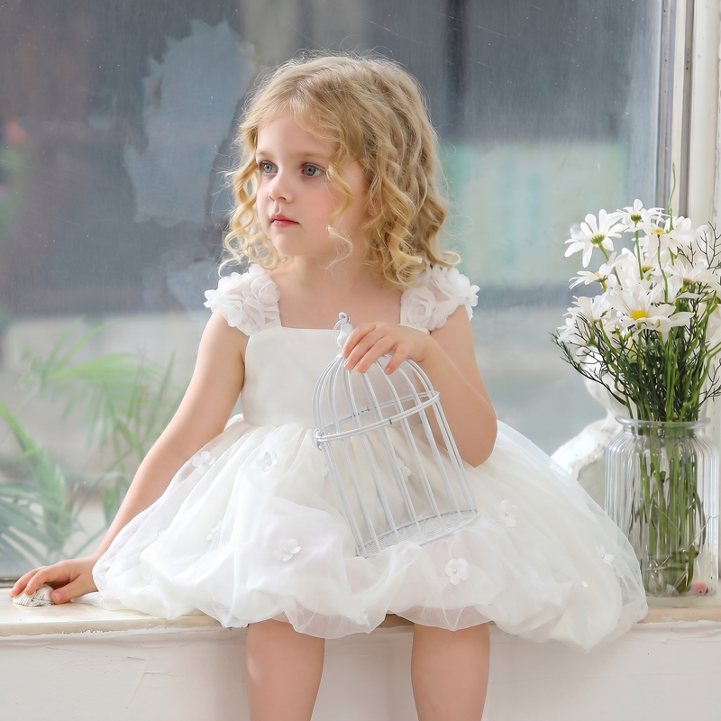 Satin Rosette Sleeveless 
Short Dresses - image 2