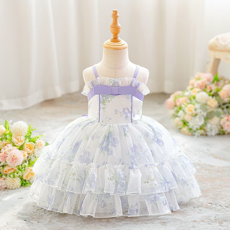Voile Bow Sleeveless 
Short Dresses - image 2