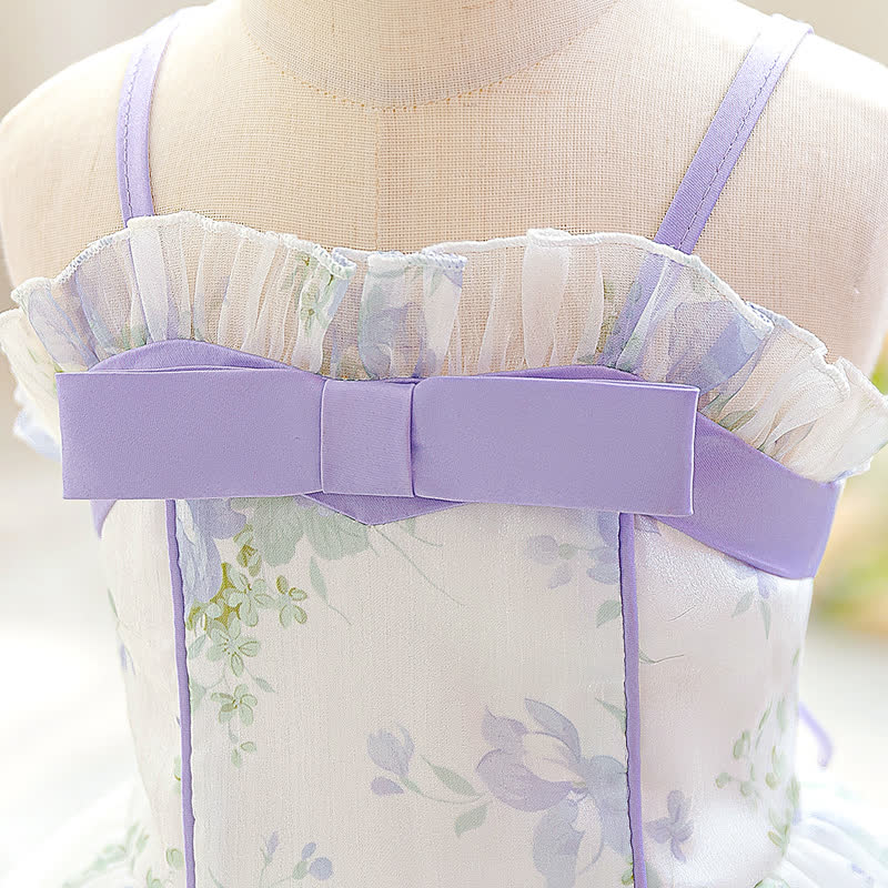 Voile Bow Sleeveless 
Short Dresses - image 4