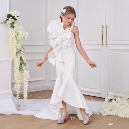Satin Rosette Sleeveless Maxi Dresses - image 3