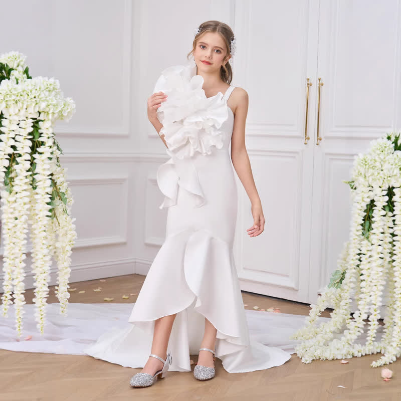 Satin Rosette Sleeveless Maxi Dresses - image 2