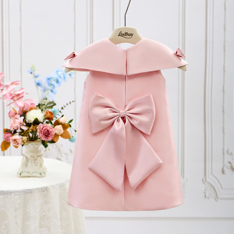 Satin Bow Cap Sleeve Midi Dresses - image 10