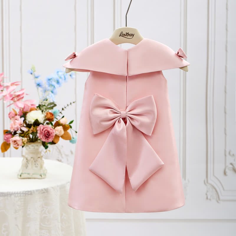 Satin Bow Cap Sleeve Midi Dresses - image 10