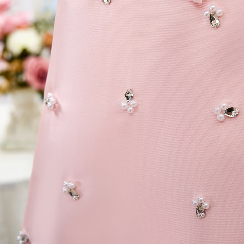 Satin Bow Cap Sleeve Midi Dresses - image 13