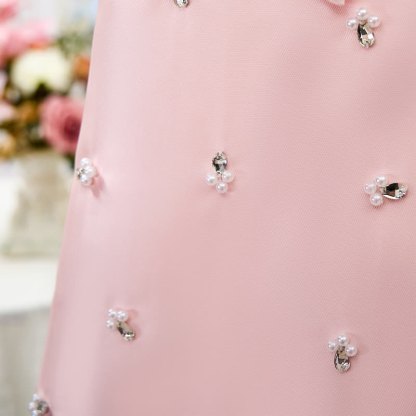 Satin Bow Cap Sleeve Midi Dresses - image 13