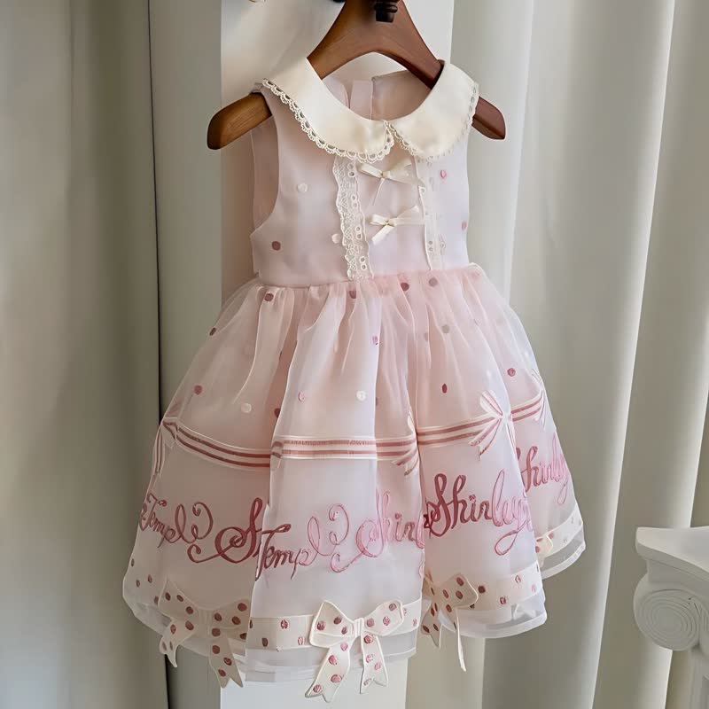 Organza Bow Short Sleeve Midi Dresses - image 6