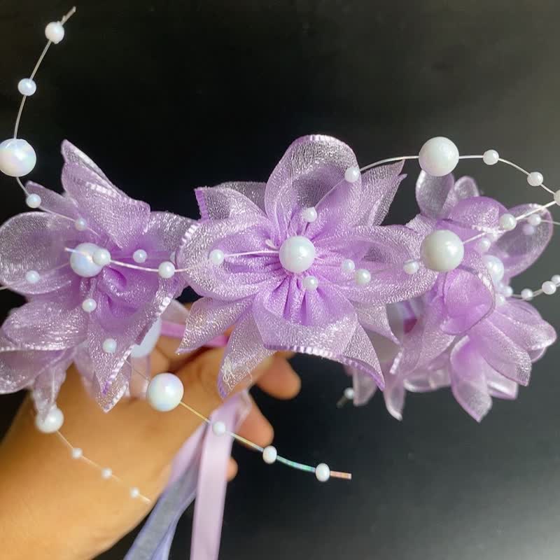 Solid Rosette Headband - image 2