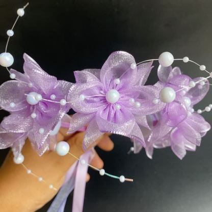 Solid Rosette Headband - image 2