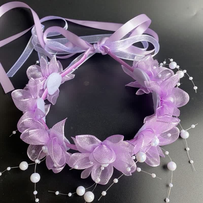 Solid Rosette Headband - image 3