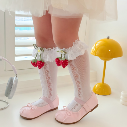 Solid With Bow Socks - image 12
