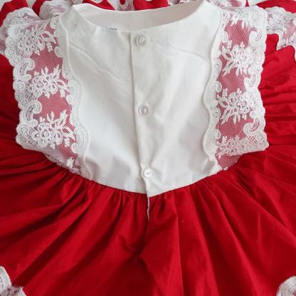 100% Cotton Stitching Lace Sleeveless Short Two-piece Set - image 13