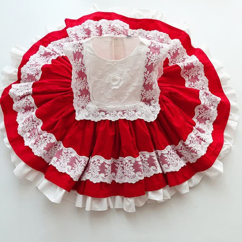 100% Cotton Stitching Lace Sleeveless Short Two-piece Set - image 7