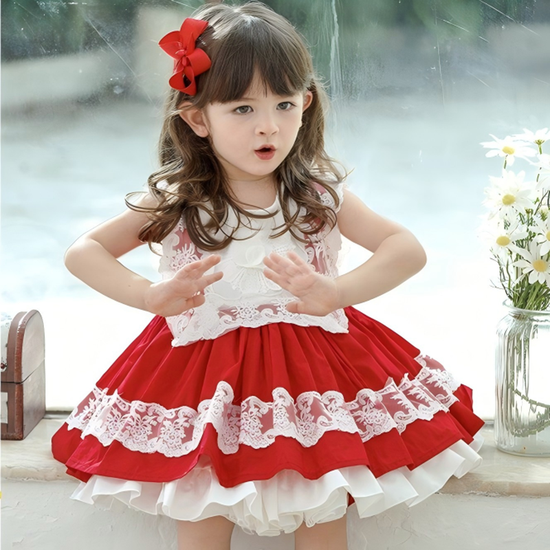 100% Cotton Stitching Lace Sleeveless Short Two-piece Set - image 8