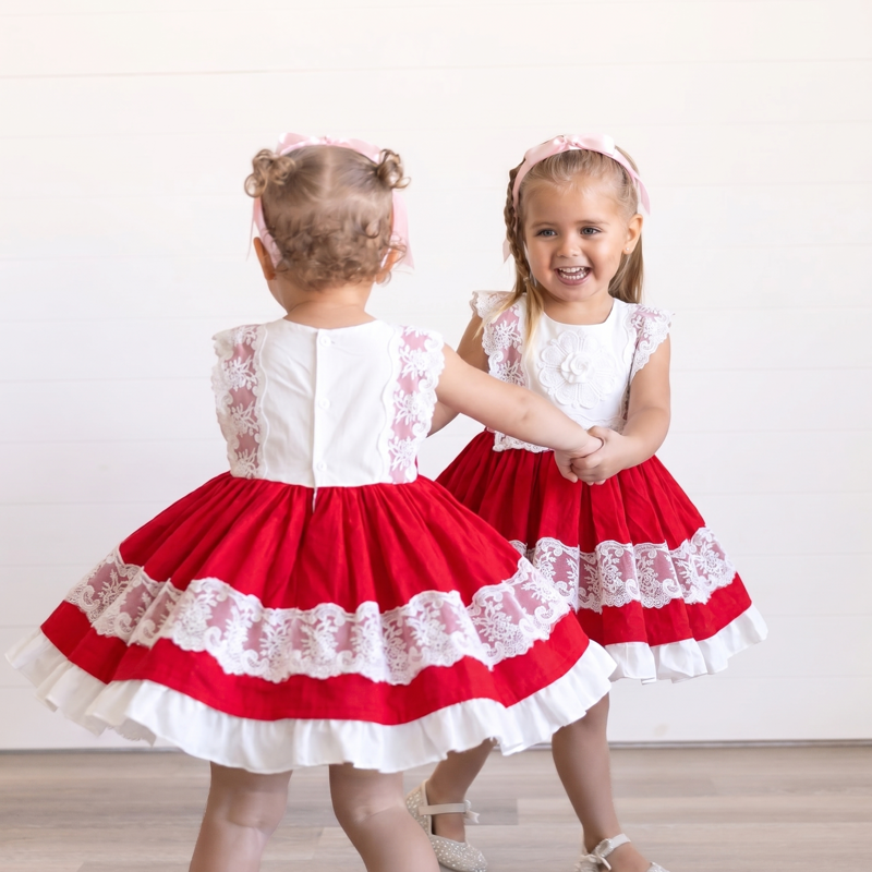 100% Cotton Stitching Lace Sleeveless Short Two-piece Set - image 3