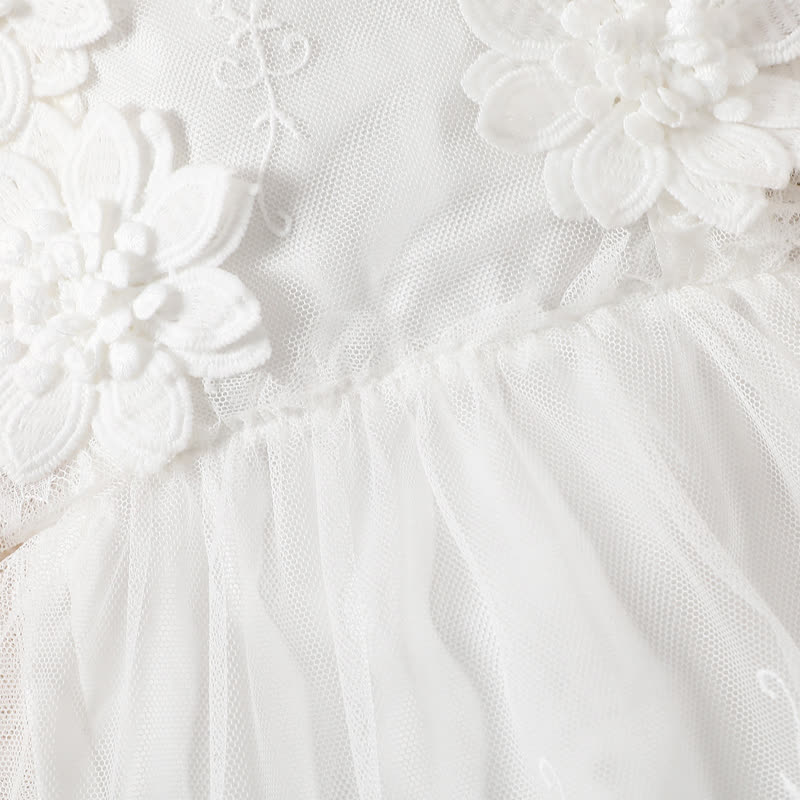 Mesh Lace Edge Sleeveless Short Bodysuit - image 5
