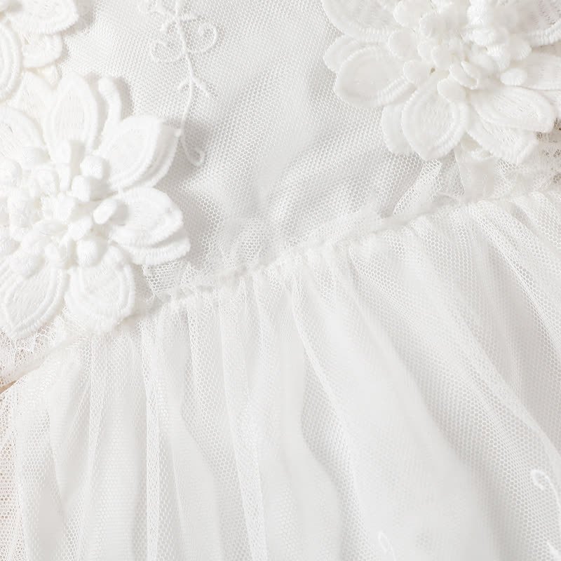 Mesh Lace Edge Sleeveless Short Bodysuit - image 5