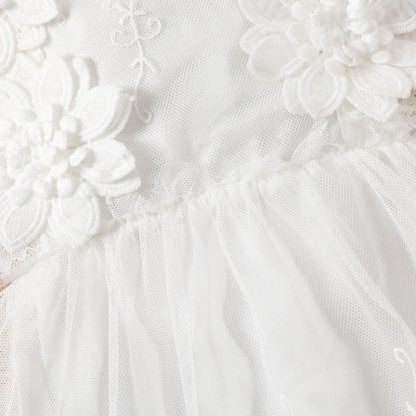 Mesh Lace Edge Sleeveless Short Bodysuit - image 5