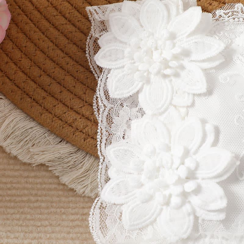 Mesh Lace Edge Sleeveless Short Bodysuit - image 7