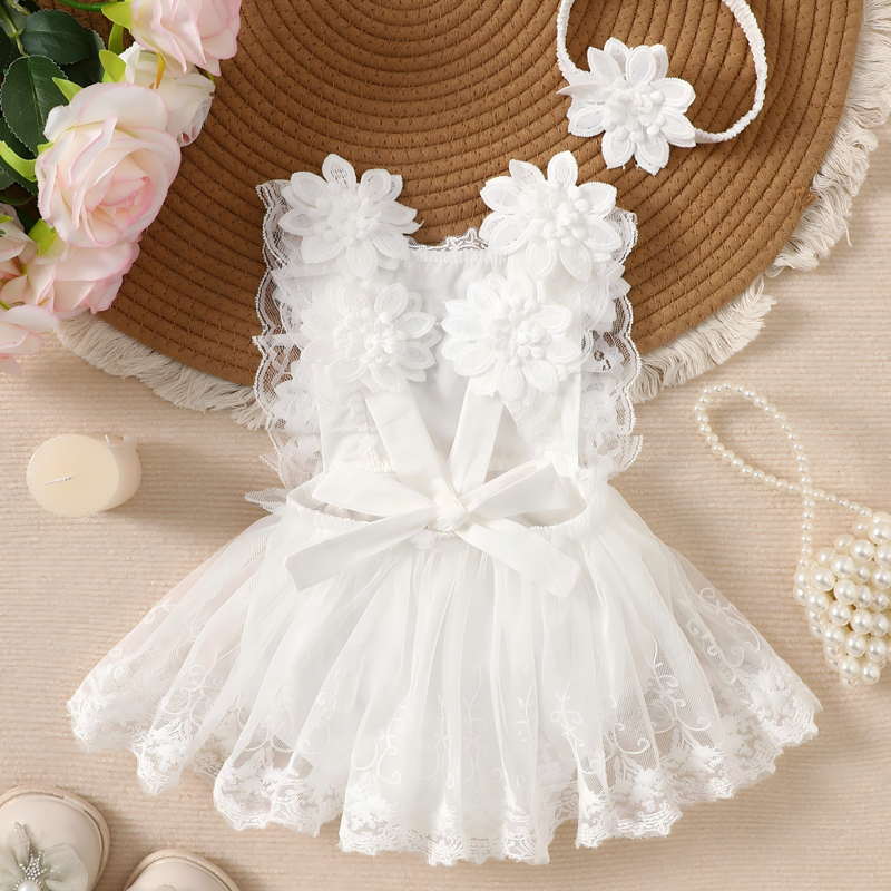 Mesh Lace Edge Sleeveless Short Bodysuit - image 3