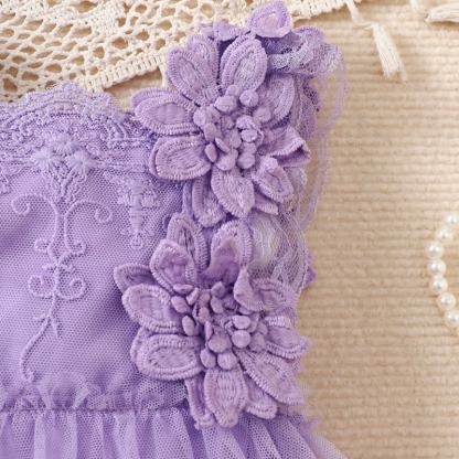 Mesh Lace Edge Sleeveless Short Bodysuit - image 32