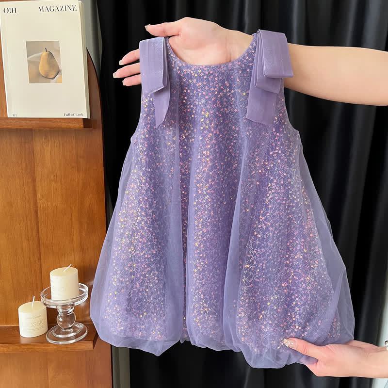 Chemical Fiber Blend Sequins Sleeveless Midi Dresses - image 2