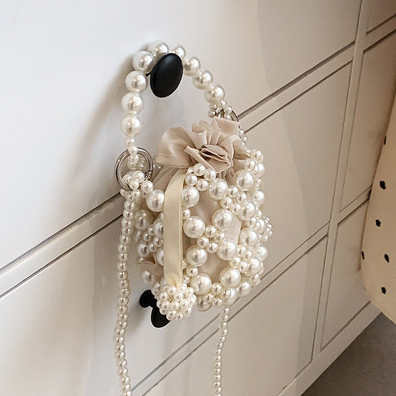 Solid With Pearls Bags - Off-white - image 1