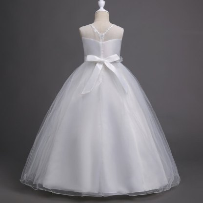 Organza Rosette Sleeveless Maxi Dresses - image 13