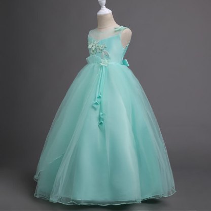 Organza Rosette Sleeveless Maxi Dresses - image 2