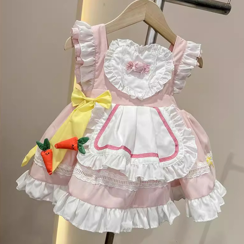 100% Cotton Lace Edge Sleeveless Short Dresses - image 3