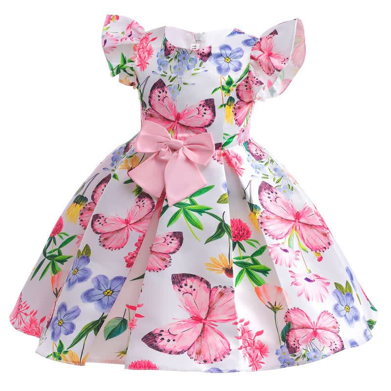 Polyester Cotton Printing  Bow Sleeveless Midi Dresses - image 3
