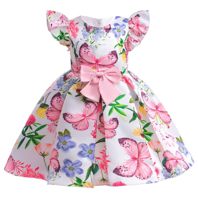 Polyester Cotton Printing  Bow Sleeveless Midi Dresses - image 2