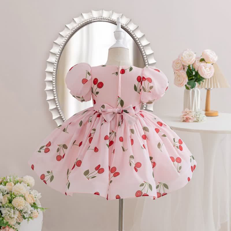 Organza Printing Short Sleeve Midi Dresses - image 2