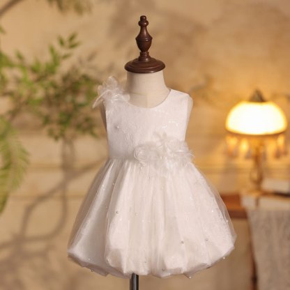 Lace Rosette Sleeveless Midi Dresses - image 2