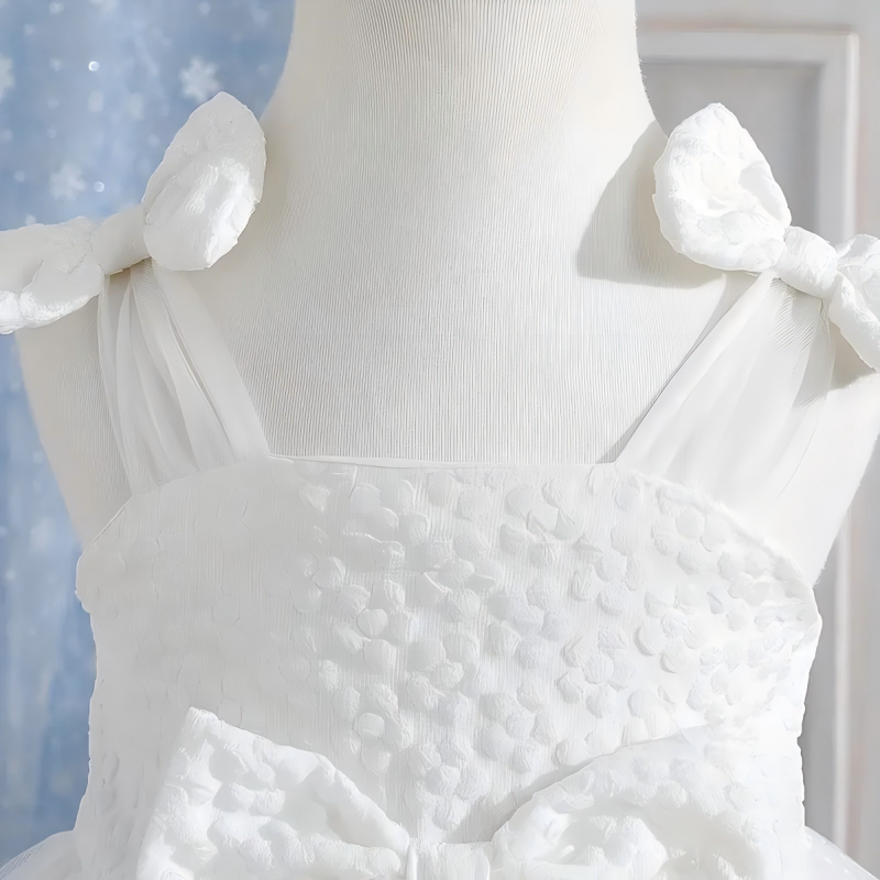 Mesh Bow Sleeveless Midi Dresses - image 3