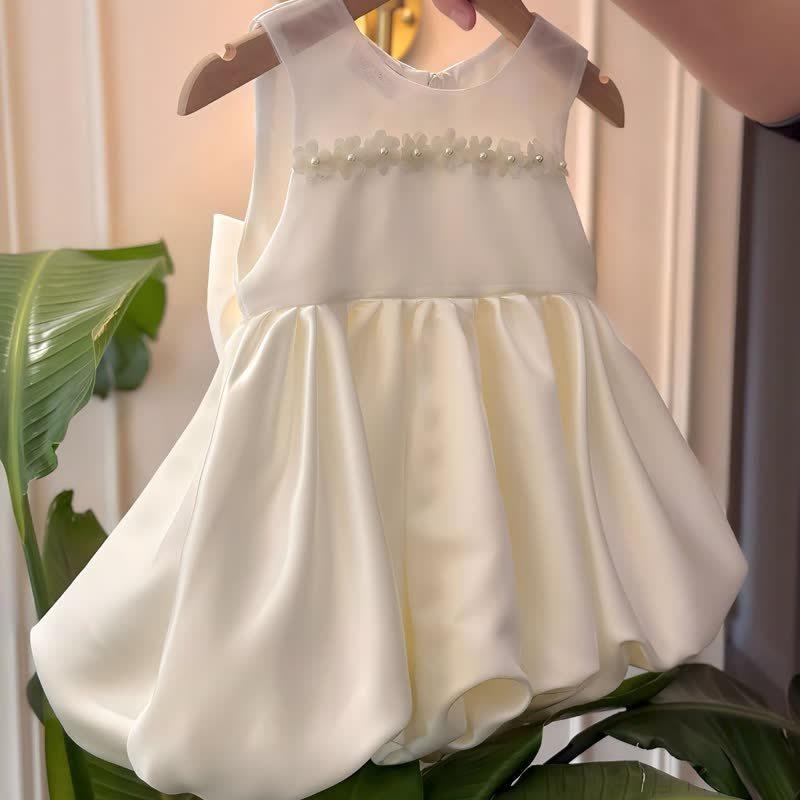 Satin Rosette Sleeveless Midi Dresses - image 10