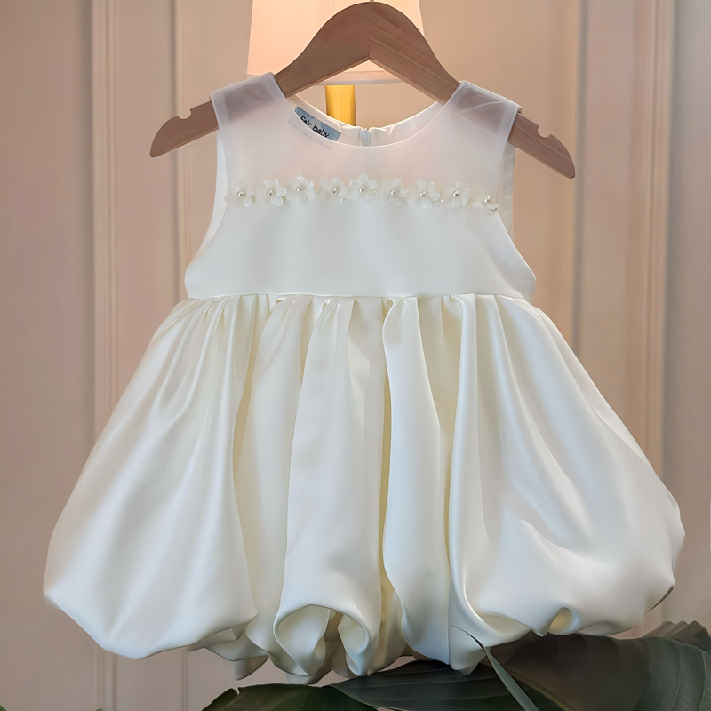 Satin Rosette Sleeveless Midi Dresses - image 8