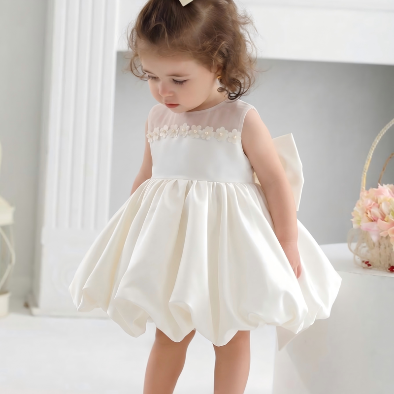 Satin Rosette Sleeveless Midi Dresses - image 3