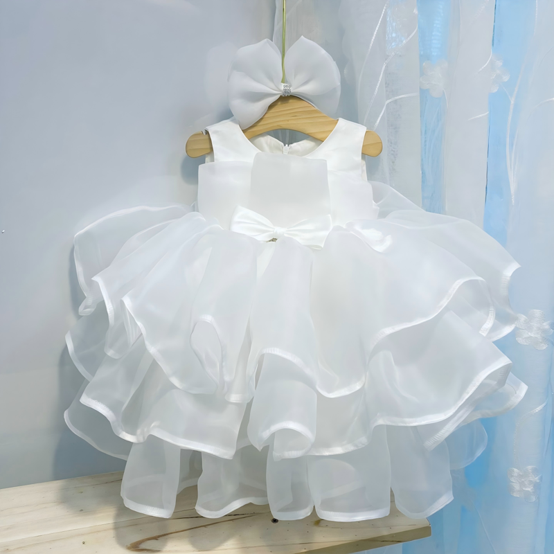Organza Bow Sleeveless Midi Dresses - image 5