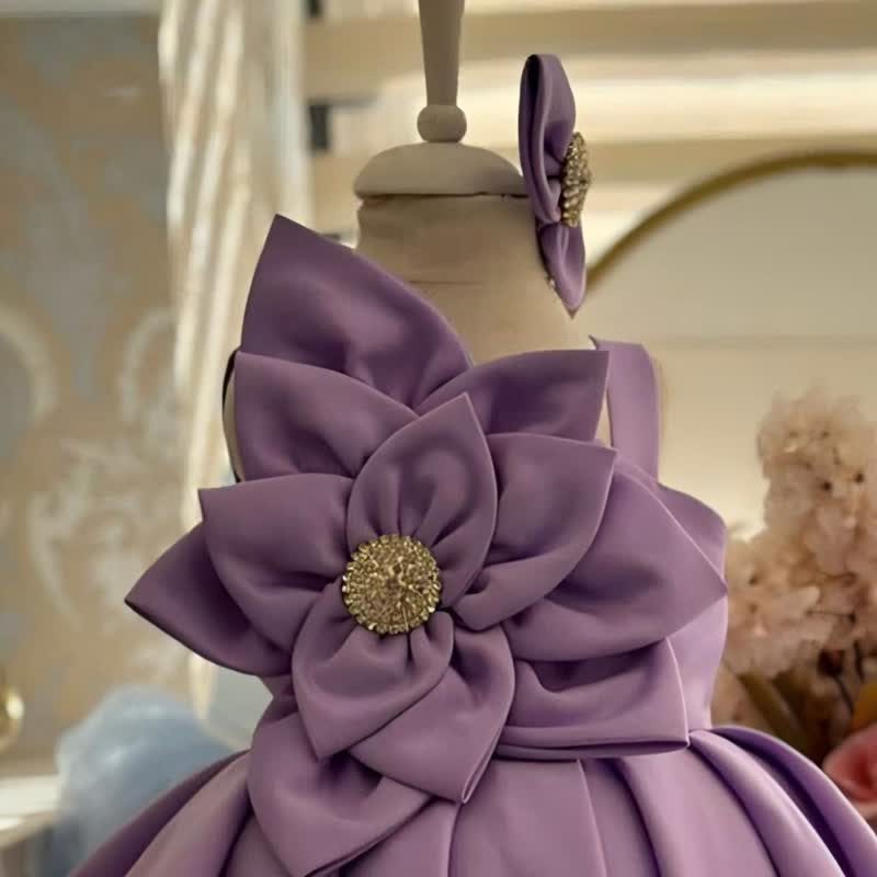 Satin Rosette Sleeveless Midi Dresses - image 3