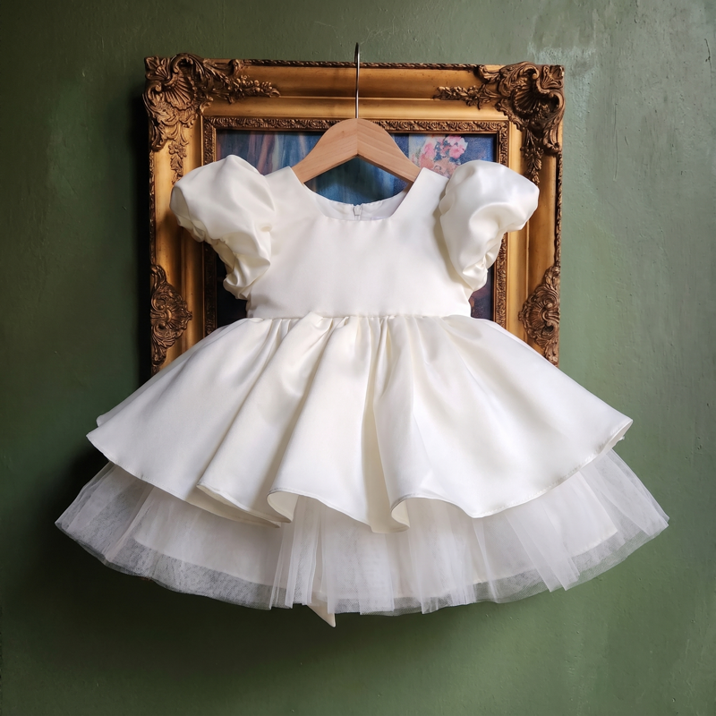 Satin Bow Short Sleeve Midi Dresses - image 7