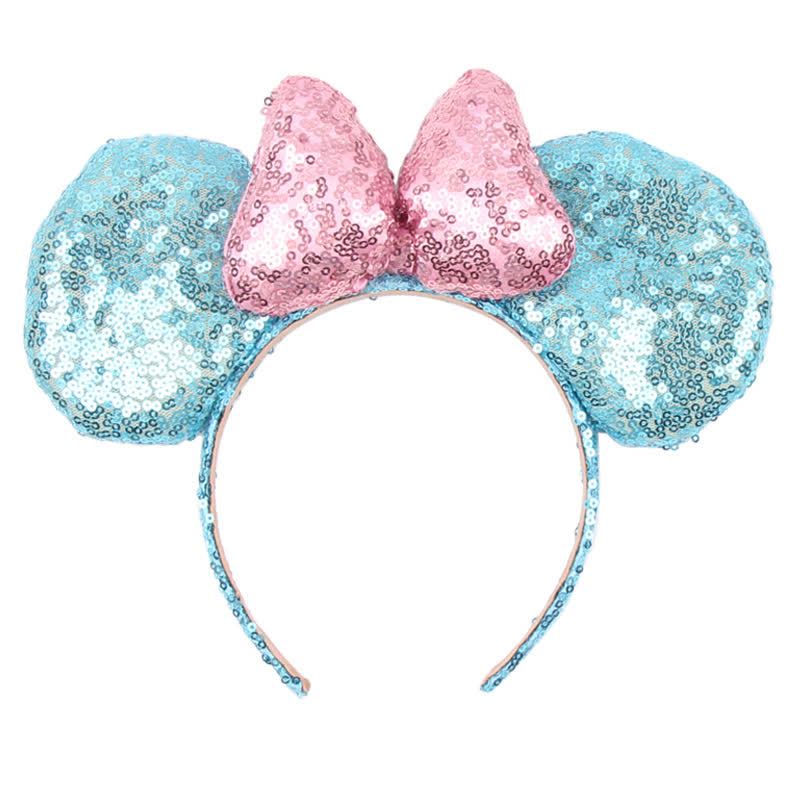 Solid With Bow Hair Accessories - Light Blue - One size - image 1