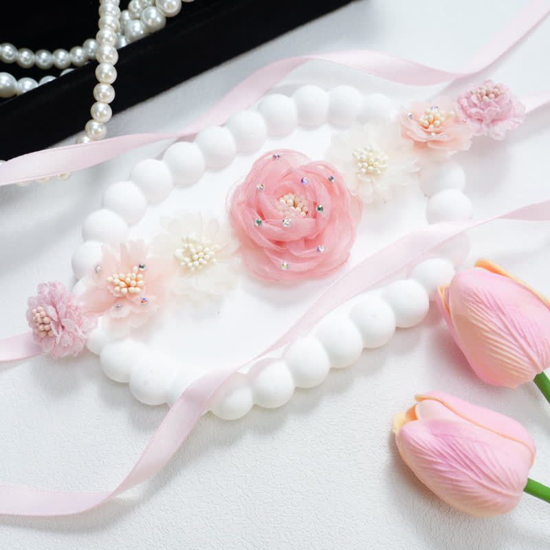 Solid Rosette Hair Accessories - Pink - One size - image 3