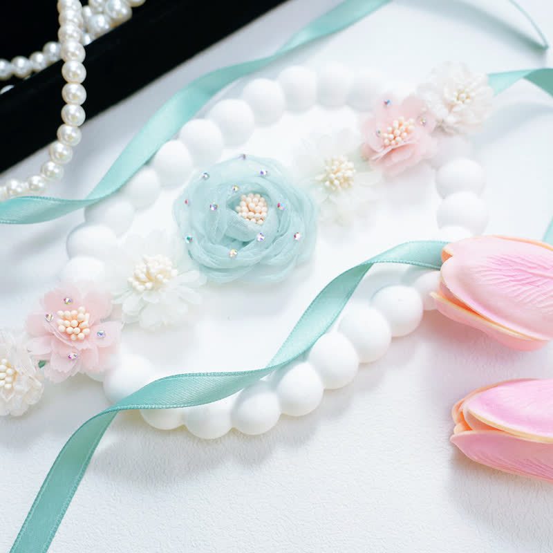 Solid Rosette Hair Accessories - Light Green - One size - image 5