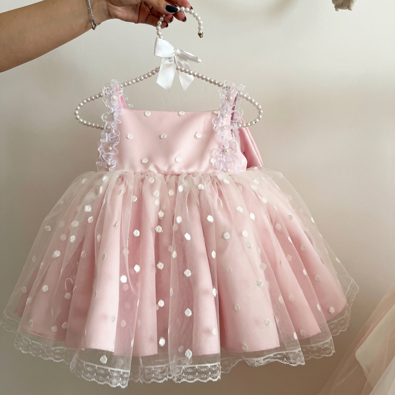 100% Cotton Bow Sleeveless Short Dresses - image 2