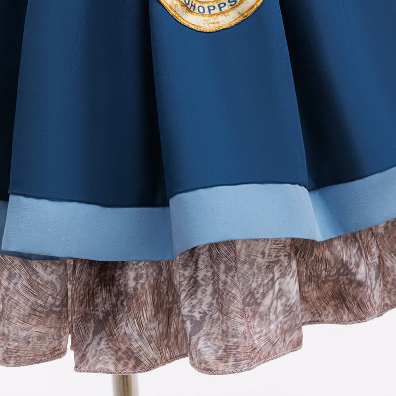 Satin Tiered Short Sleeve Midi Dresses - image 8